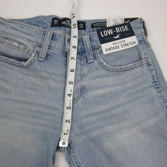Hollister Cropped Jeans size 00R, W23 L25 NEW - Picture 9 of 12